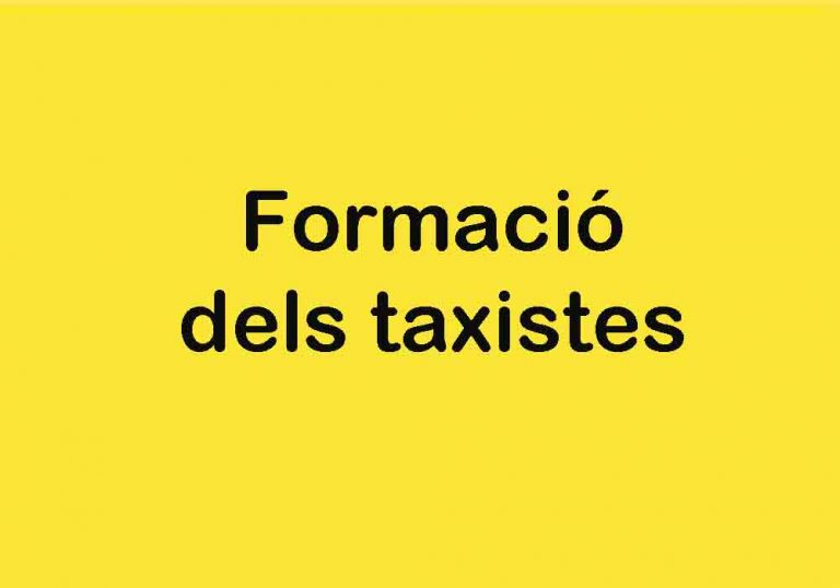 Formació dels taxistes