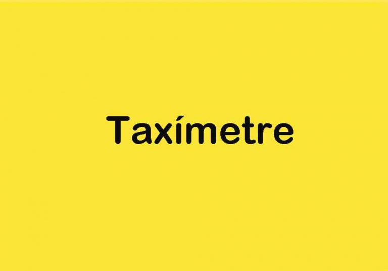 Taxímetre