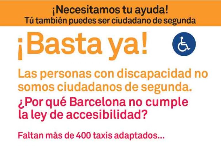 Las personas con discapacidad no somos ciudadanos de segunda
