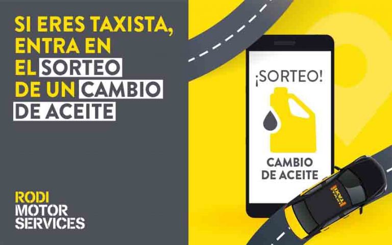 Rodi Motor sortea una REVISIÓN PLUS GRATIS para tu taxi