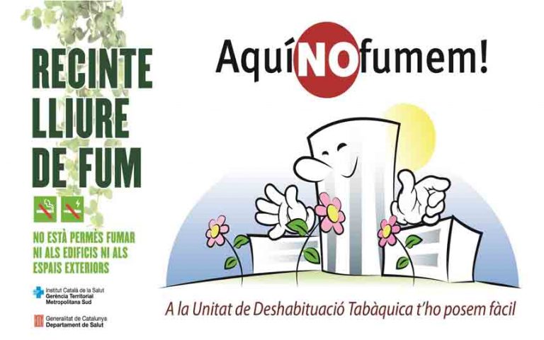 El Hospital de Bellvitge refuerza la campaña «Aquí no fumem»