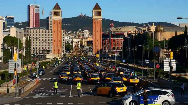 Movilizaciones del taxi hoy martes en defensa en defensa del sector