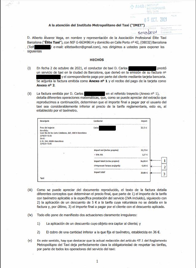 Élite Taxi Denuncia – Free Now usa al taxista de escudo para incumplir la ley