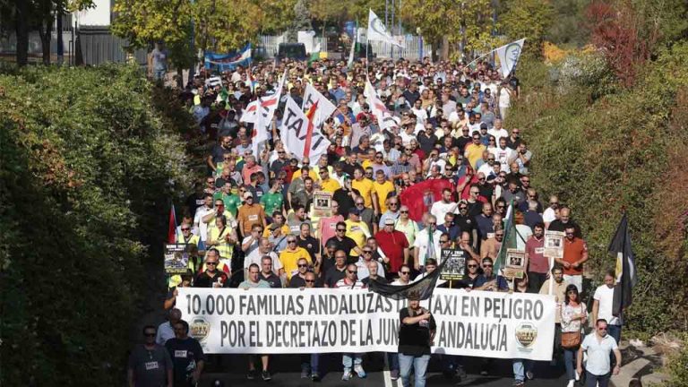 El taxi andaluz en lucha